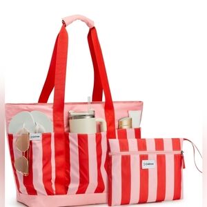 NWT- Waterproof Beach Tote/ Pool Bag/ Weekend Travel Bag